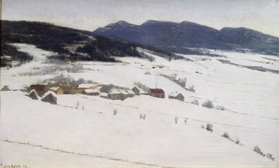 Winterlandschaft von Fredrik Kolstoe