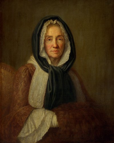 Alte Frau mit Muff von French 18th Century