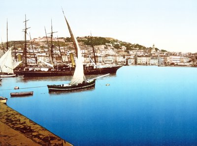 Blick auf den Hafen von Cette, Frankreich von French Photographer