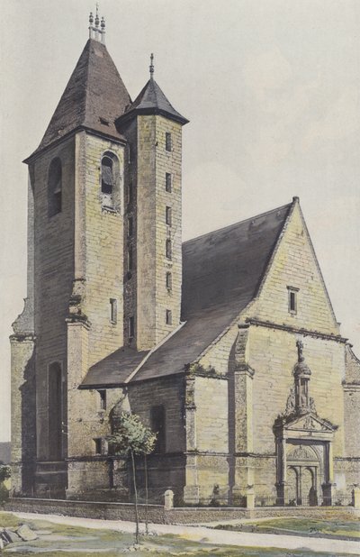 Assier, Kirche, Gesamtansicht NW von French Photographer