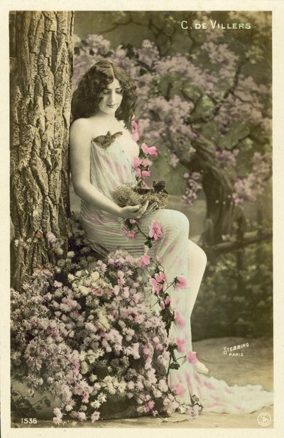 Mädchen mit Blumen von French Photographer