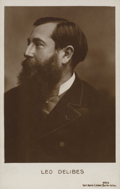 Léo Delibes, französischer Komponist (1836-1891) von French Photographer