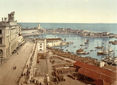 Der Hafen von Algier, veröffentlicht um 1900 von French Photographer