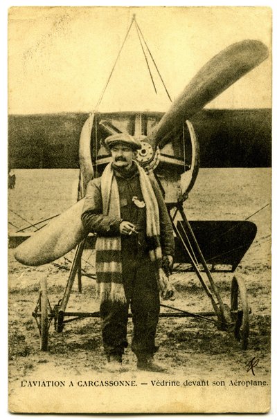 Der berühmte Flieger Jules Vedrines von French Photographer