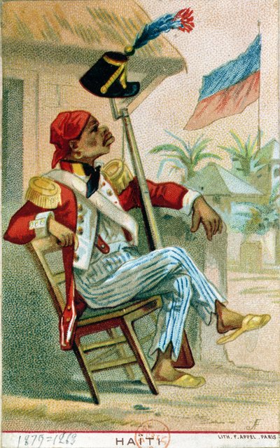 Ein haitianischer Soldat, 1879 von French School