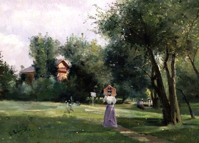 Ein Spaziergang im Park von French School