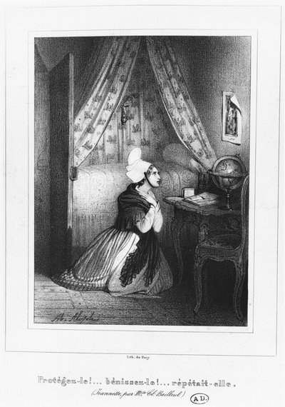 Eine junge Frau aus der Normandie, ca. 1830-40 von French School