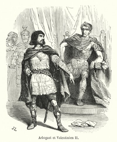 Arbogast und Valentinian II von French School