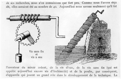 Archimedische Schraube von French School