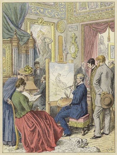 Atelier des Künstlers, Paris von French School