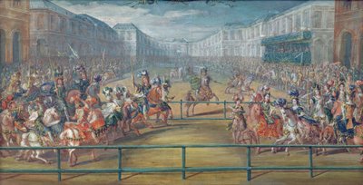 Karussell der Amazonen im Jahr 1682 von French School