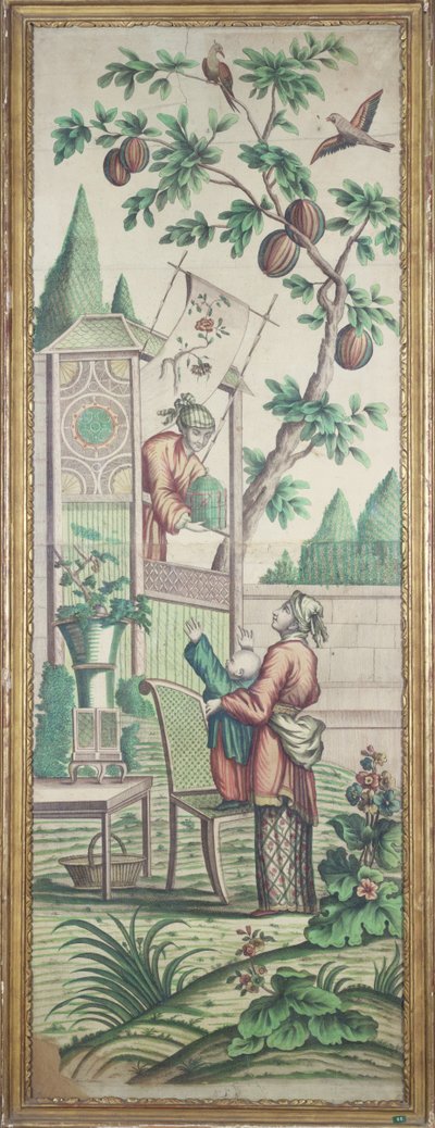 Chinoiserie Tapete von French School