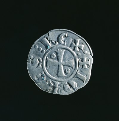 Münze von Johann von Brienne (ca. 1170-1237) von French School