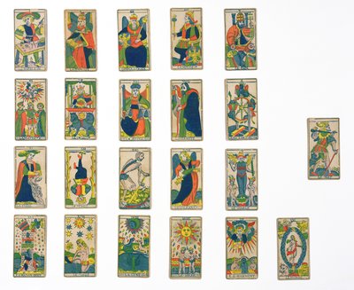 Sammlung von Tarotkarten von French School