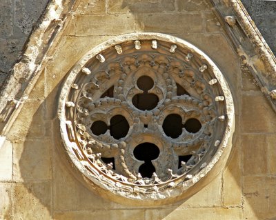 Rosette an der Westfassade von French School