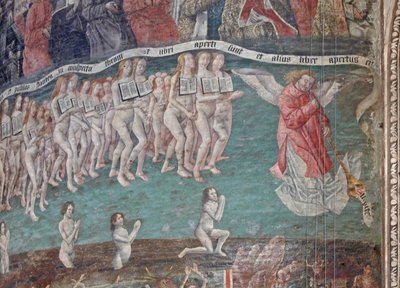 Darstellung eines Teils des Jüngsten Gerichts von French School