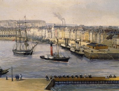 Hafen von Dieppe von French School