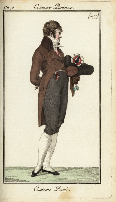 Directoire-Gentleman in Galamode von French School