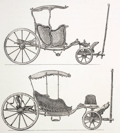 Französische Kutschen des 18. Jahrhunderts, 1875 von French School
