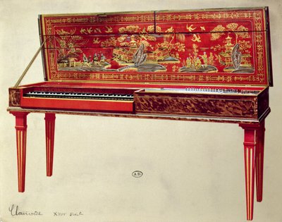 Clavichord aus dem achtzehnten Jahrhundert von French School