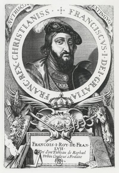 Franz I. von Frankreich (Stich) von French School