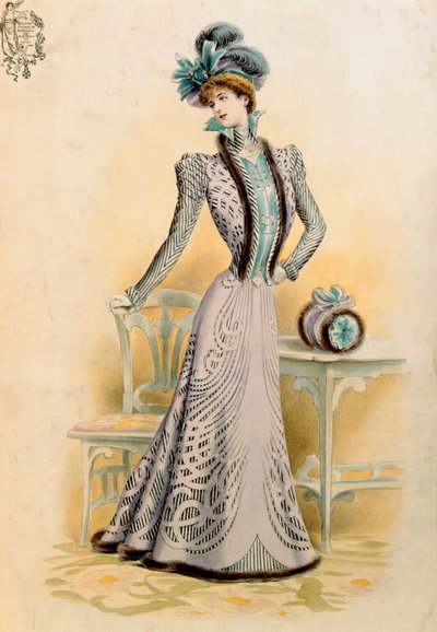 Französische Mode, 1899 von French School