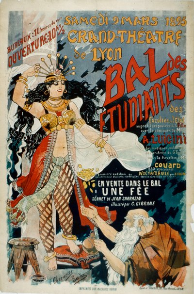 Grand Theatre de Lyon Poster von French School