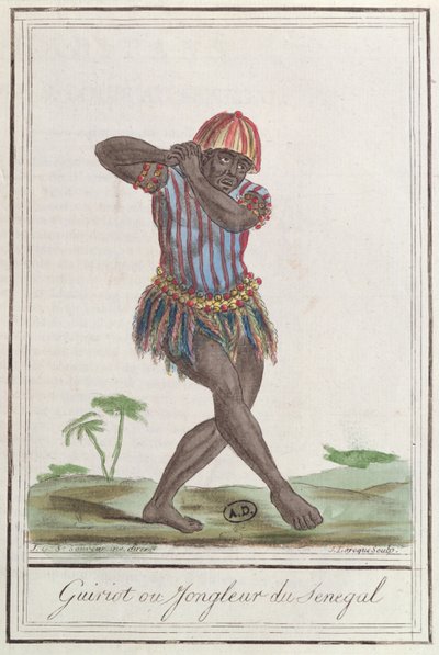 Griot oder Minnesänger von Senegal, 1796 von French School