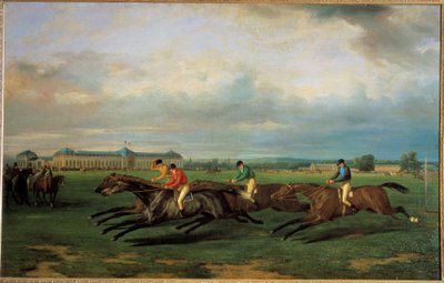 Pferderennen in Chantilly von French School