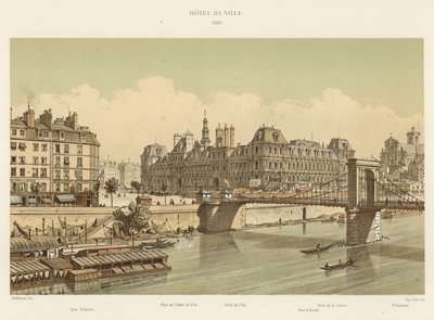 Hotel de Ville, 1842 von French School