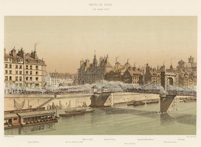 Hotel de Ville, 28. Juli 1830 von French School