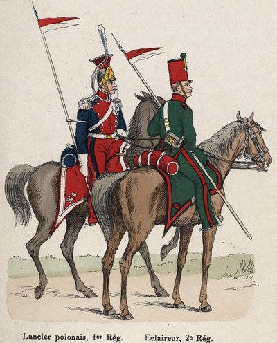 Kaiserliche Garde Napoleon I.: Polnischer Lanzenträger. von French School