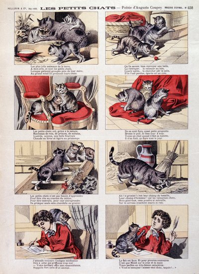 Kleine Katzen - Epinal-Bild von French School