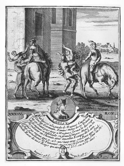 Ludwig V der Faule (Stich) von French School