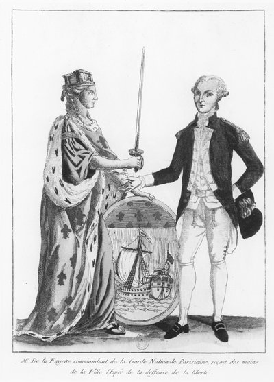 Marquis de La Fayette von French School