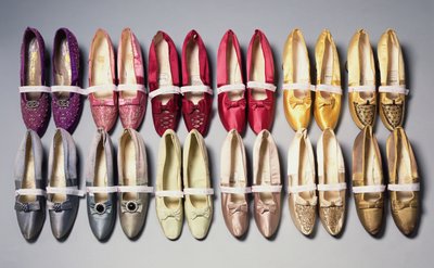 Mary Chamberlains Schuhe, 1890er Jahre von French School