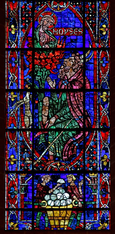 Moses und der brennende Busch von French School