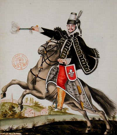 Husar des Esterhazy Regiments von French School