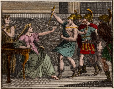 Mord an Olympias (Mutter von Alexander dem Großen) von French School