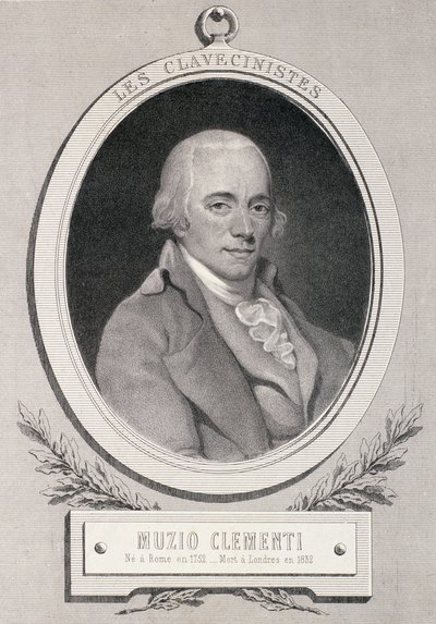 Muzio Clementi (1752-1832) graviert von Alfred Lemoine von French School