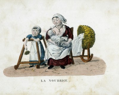 Krankenschwester (Gravur, Anfang des 19. Jahrhunderts) von French School
