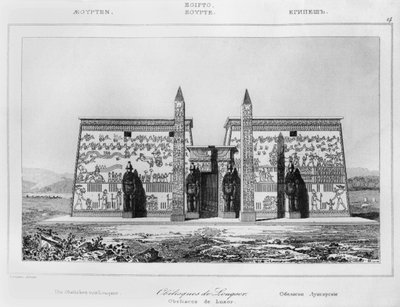Obelisken von Luxor, 1869 von French School