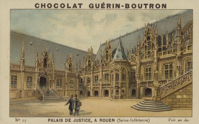 Justizpalast in Rouen, Seine-Inferieure von French School