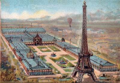 Paris. Weltausstellung 1889: Eiffelturm von French School