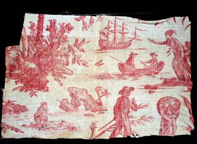Paul und Virginie Toile de Jouy von French School