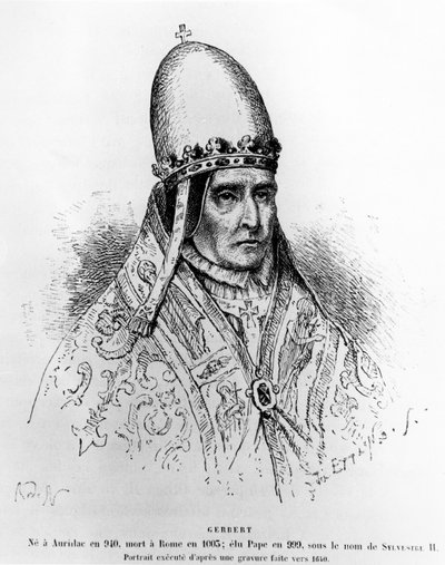 Papst Silvester II. von French School