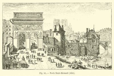 Porte Saint-Bernard, 1680 von French School