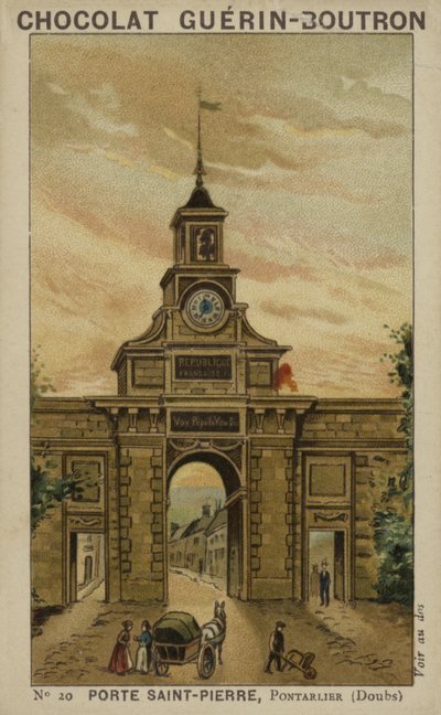 Porte Saint-Pierre, Pontarlier, Doubs von French School