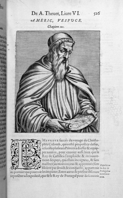 Porträt von Amerigo Vespucci (1454-1512) von French School