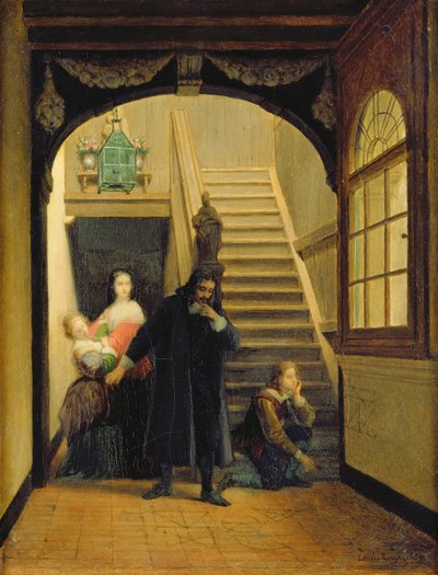 Porträt von Blaise Pascal (1623-62) von French School